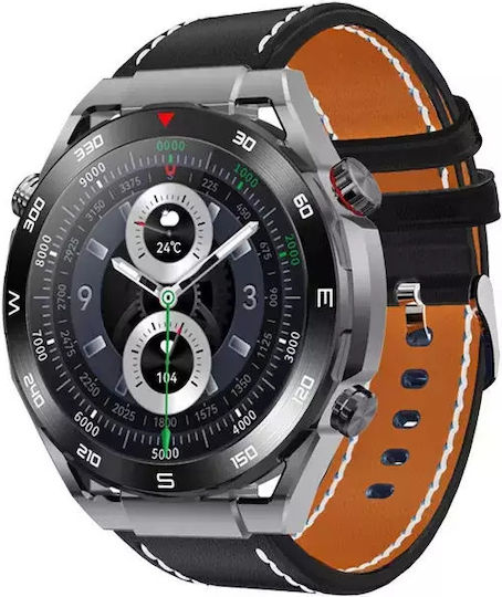 Men's Smart Watch Nubi Km25 Hd Display 360x360 Resolution Bluetooth Talk Pulse Calories Blood Pressure Remote Camera Black vista 5