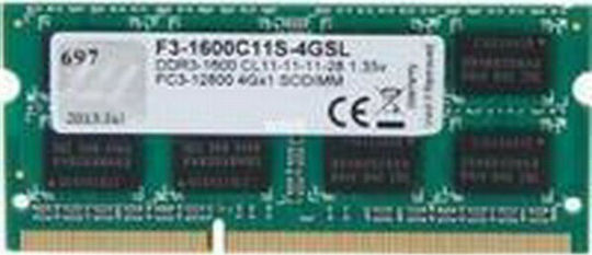 G.Skill DDR3L With Module 1x4GB And Speed 1600 For Laptop F3-1600C11S-4GSL view 2