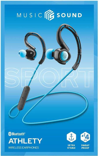 Cellular Line Athlety In-ear Bluetooth Handsfree Earphones with Sweat Resistance Blue view 3