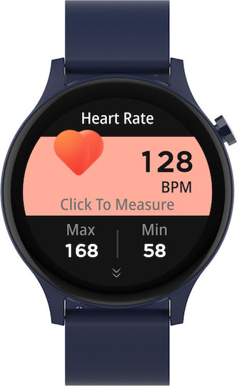 Denver SWC-338 Smartwatch with Heart Rate Monitor (Blue) view 2