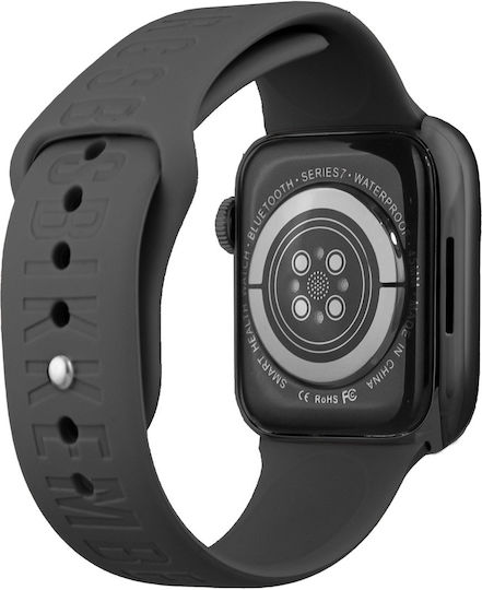 Bikkembergs BK06 Small Aluminium Smartwatch with Heart Rate Monitor (Black) vue 4