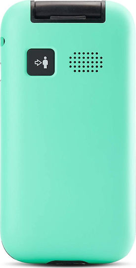 Panasonic KX-TU400 Single SIM Mobile with Large Buttons Turquoise view 2