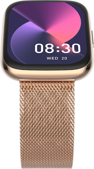 Forever ForeVigo 4 Smartwatch with Heart Rate Monitor (Rose Gold) view 2