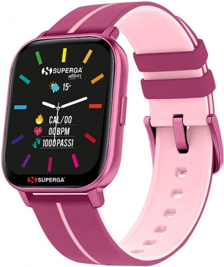 Superga SW-STC022 40mm Smartwatch with Heart Rate Monitor (Pink)