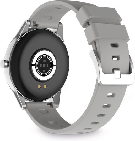 Ksix Globe Aluminium 44mm Smartwatch with Heart Rate Monitor (Silver) view 4