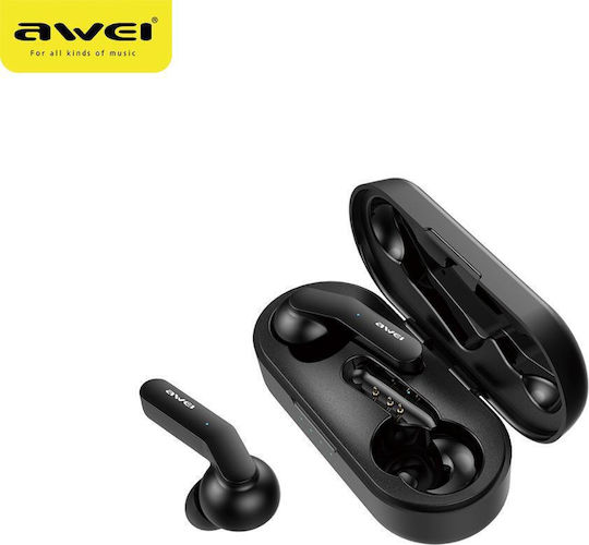 Awei T10C In-ear Bluetooth Handsfree Earphones with Sweat Resistance and Charging Case Black vista 7