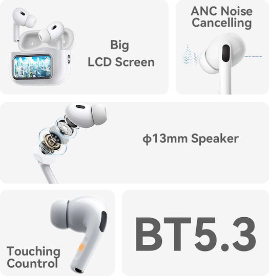 Yesido TWS29 In-ear Bluetooth Handsfree Earphones with Charging Case White view 4