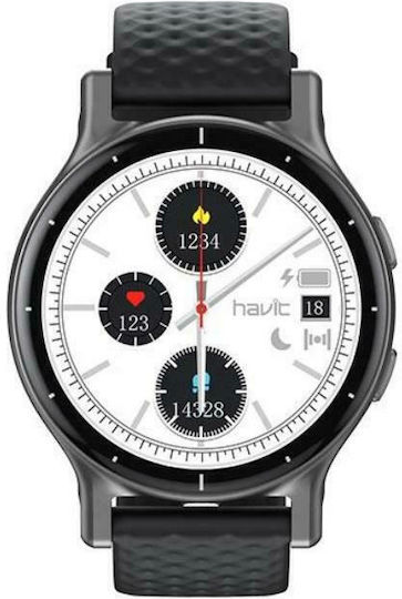 Havit M91 Waterproof Smartwatch with Heart Rate Monitor (Black)