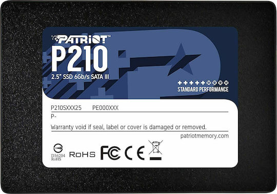 Patriot P210 SSD 512GB 2.5'' Type with SATA III Connection P210S512G25