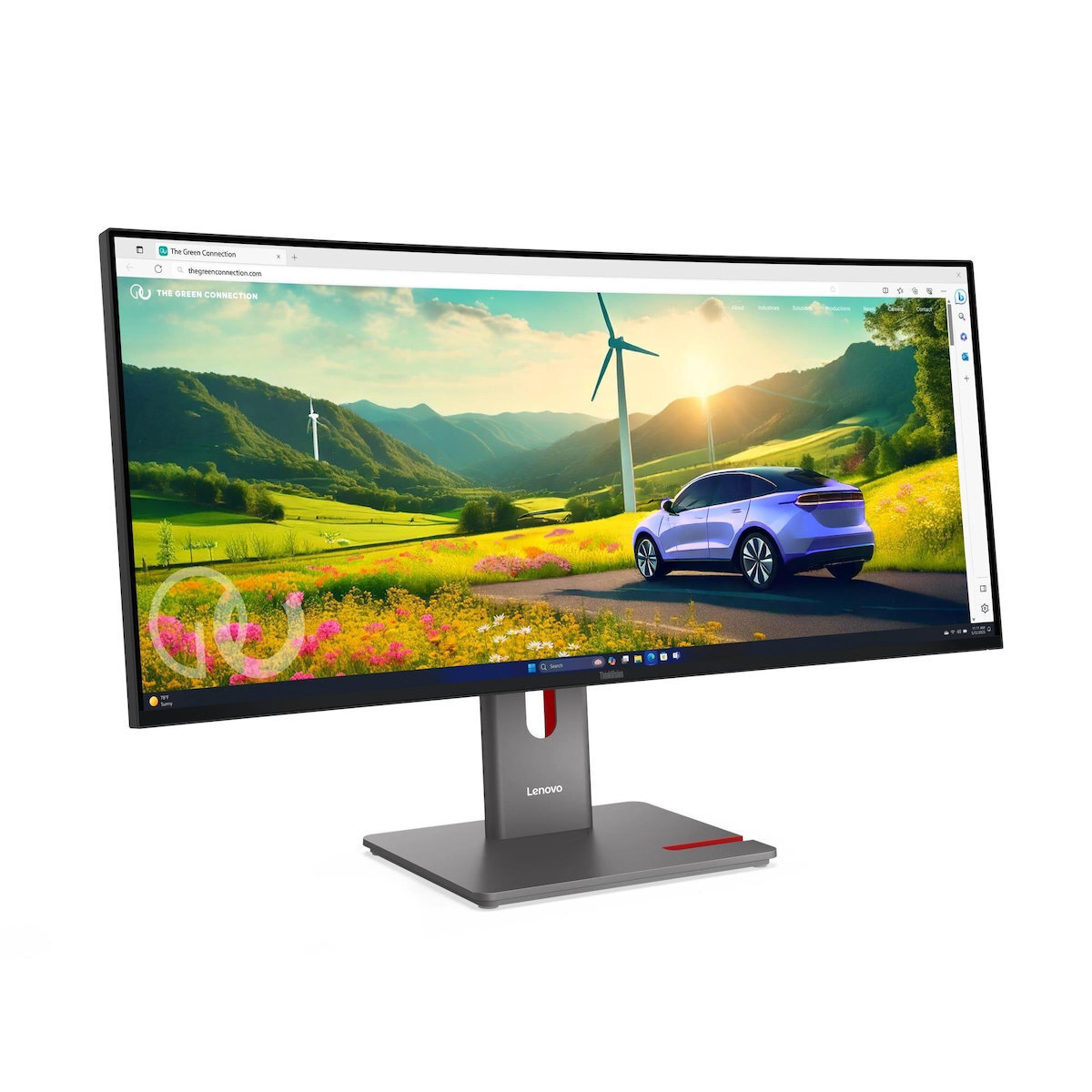 Lenovo 64ADZAT1EU Ultrawide IPS Curved Monitor 34" QHD 3440x1440 view 3