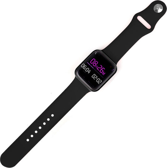 K90 45mm Smartwatch with Heart Rate Monitor (Black) view 2