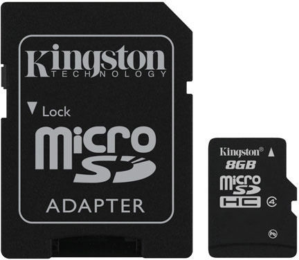 Kingston microSDHC 8GB Class 10 High Speed with Adapter view 3