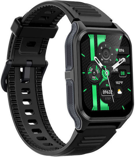 Colmi P73 Smartwatch with Heart Rate Monitor (Black) view 3