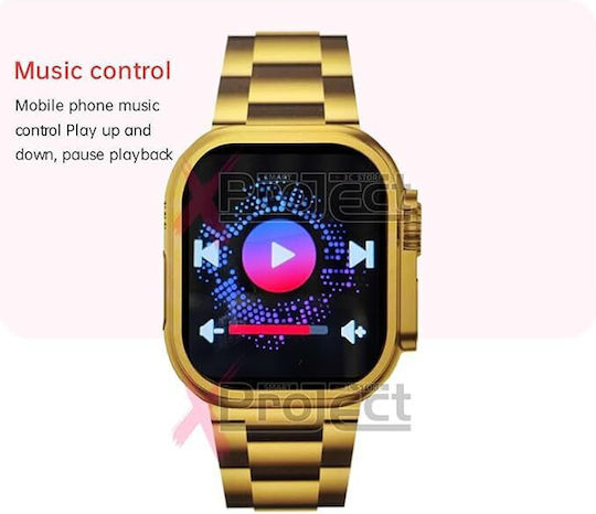 Z76 Ultra 49mm Smartwatch with Heart Rate Monitor (Gold) view 2