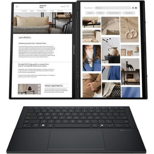Asus ZenBook Duo 14 OLED UX8406CA-QL118X UX8406CA-QL118X 14" FHD (Ultra 7-255H/32GB/1TB SSD/W11 Pro) Inkwell Gray (International English Keyboard) view 2