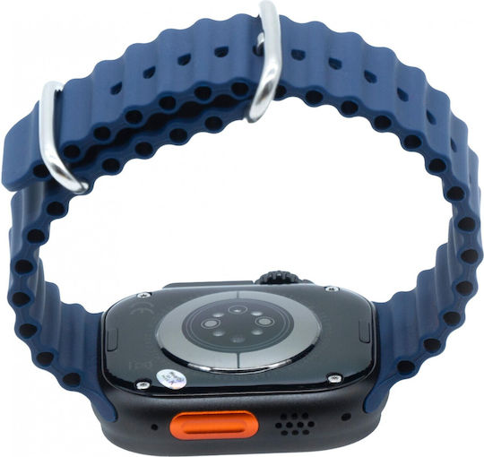 Kiano Solid Smartwatch with Heart Rate Monitor (Black and Blue Stripe) view 6