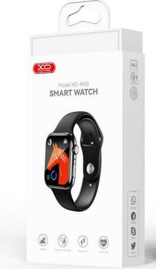XO M50 Aluminium 44mm Smartwatch with Heart Rate Monitor (Black) Ansicht 3