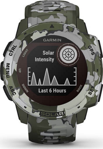 Garmin Instinct Solar 45mm Waterproof Smartwatch with Heart Rate Monitor (Lichen Camo) vue 2