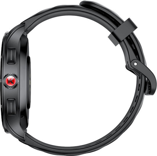 Kumi GW5 Pro Smartwatch with SIM and Heart Rate Monitor (Black) view 5