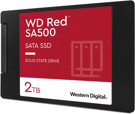 Western Digital Red SA500 SSD 2TB 2.5'' Type with SATA III Connection WDS200T2R0A view 2