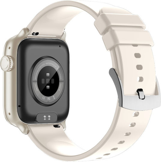 Vivax Life FIT3 Aluminium Smartwatch with Heart Rate Monitor (Beige) view 7