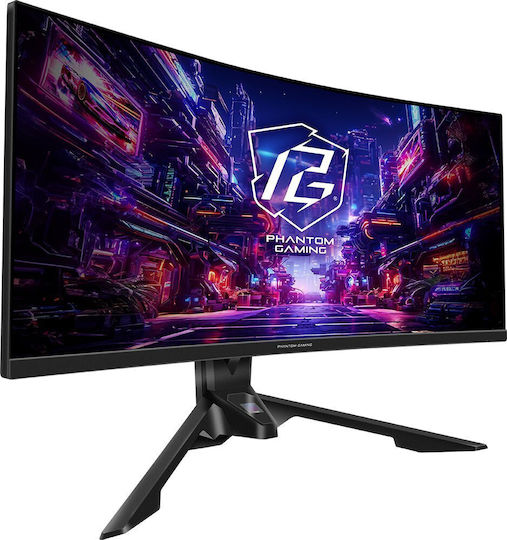 ASRock Phantom Gaming PG34QRT3A Ultrawide VA HDR Curved Gaming Monitor 34" QHD 3440x1440 180Hz vue 3
