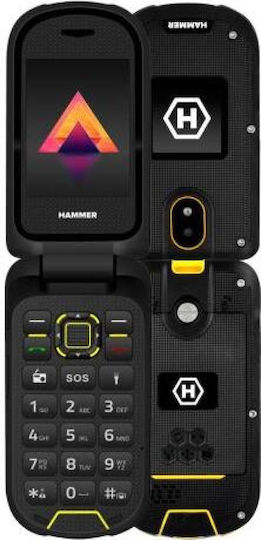 Hammer Bow LTE Dual SIM (48MB/128MB) Mobile with Buttons Black view 1