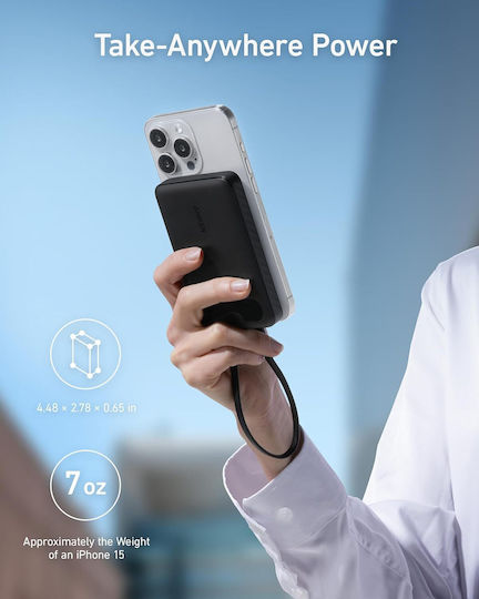 Anker Power Bank 10000mAh 22.5W with USB-C Port Black vue 5