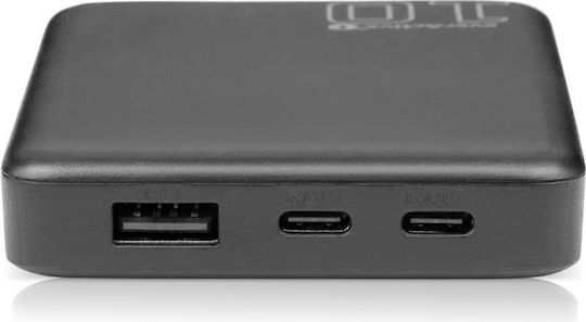 everActive EB-11QB Power Bank 10000mAh 20W with USB-A Port and 2 USB-C Ports Black view 3