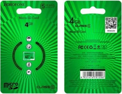 Borofone microSDHC 4GB Class 6 view 2