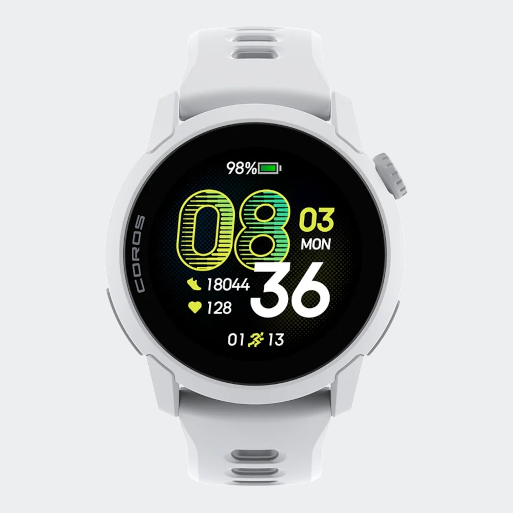 Coros Pace 4 43mm Waterproof Smartwatch with Heart Rate Monitor (White Silicone Strap) view 9