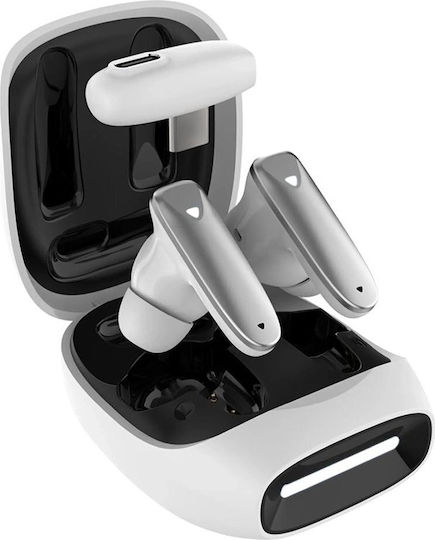 Fixed Game Pods In-ear Bluetooth Handsfree Earphones with Sweat Resistance and Charging Case White view 1