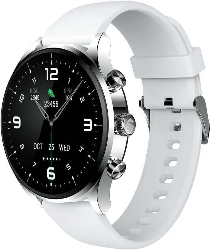 Black Shark S1 Classic Stainless Steel Smartwatch with Heart Rate Monitor (Silver) view 2