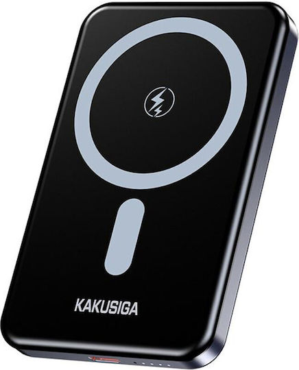 Kakusiga KSC-1267 MagSafe Power Bank 5000mAh with USB-C Port Black