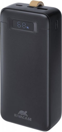 Rivacase VA1083 Power Bank 30000mAh 65W with USB-A Port and USB-C Port Black view 2