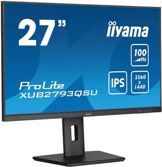 Iiyama ProLite IPS Monitor 27" QHD 2560x1440 with Response Time 1ms GTG view 3