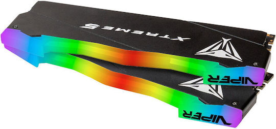 Patriot Viper RGB Extreme 5 48GB DDR5 RAM with 2 Modules (2x24GB) and 8000 Speed for Desktop (PVXR548G80C38KM) vue 4
