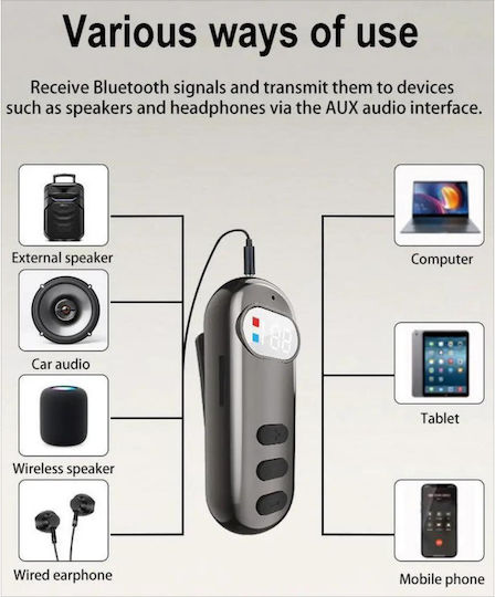 AKZ Q20 In-ear Bluetooth Handsfree Headphones Silver Black vista 5