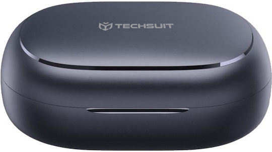 Techsuit AirTune 100 In-ear Bluetooth Handsfree Earphones with Sweat Resistance and Charging Case Black view 5