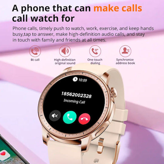 Colmi V65 Smartwatch with Heart Rate Monitor (Black) view 4