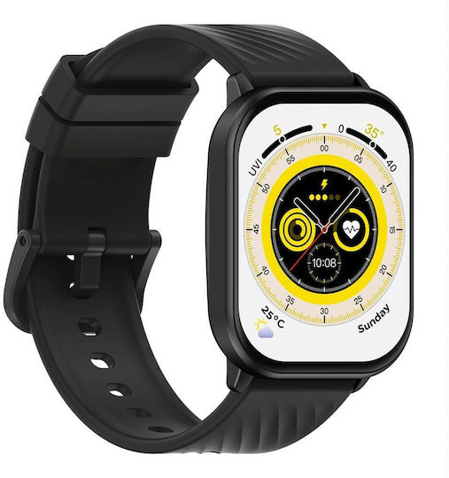 Zeblaze GTS 3 Smartwatch with Heart Rate Monitor (Jet Black) vue 3