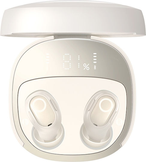 Baseus Bowie WM02+ In-ear Bluetooth Handsfree Earphones with Charging Case White view 5