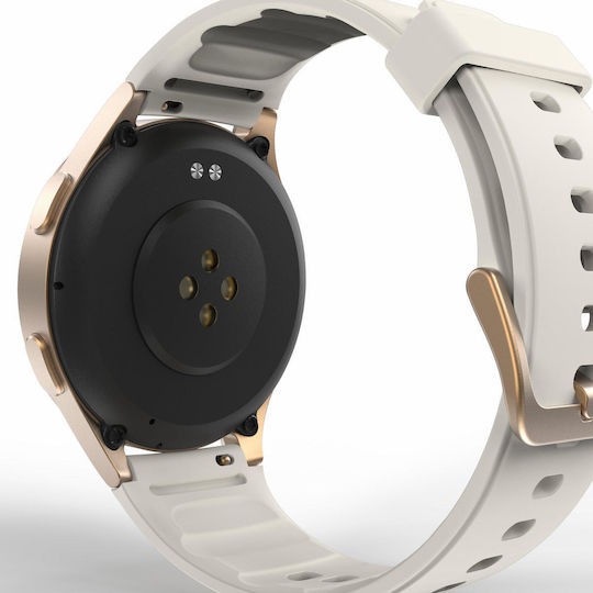 HAMA 8900 Waterproof Smartwatch with Heart Rate Monitor (Gray-Gold) view 3