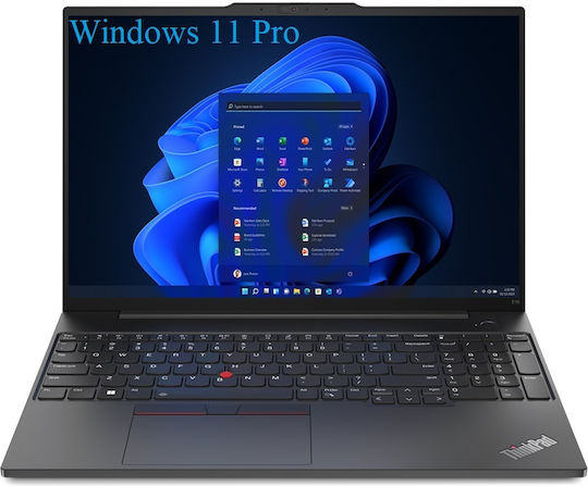 Lenovo ThinkPad E16 Gen 2 (AMD) 16" IPS QHD+ (Ryzen 7-7735U/32GB/512GB SSD + 2TB SSD/W11 Pro) (DE Keyboard)