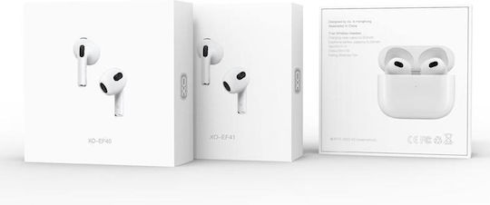 XO XO-EF41 Earbud Bluetooth Handsfree Earphones with Charging Case White view 4