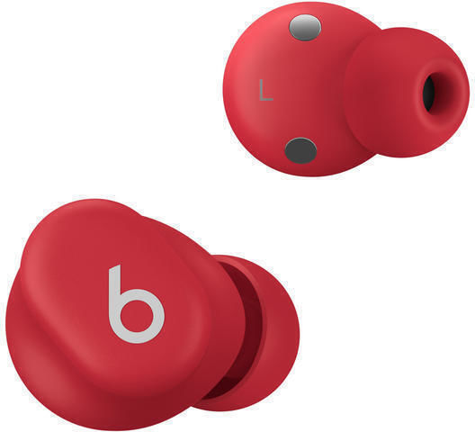 Beats Solo Buds Bluetooth Handsfree Earphones with Charging Case Transparent Red view 3