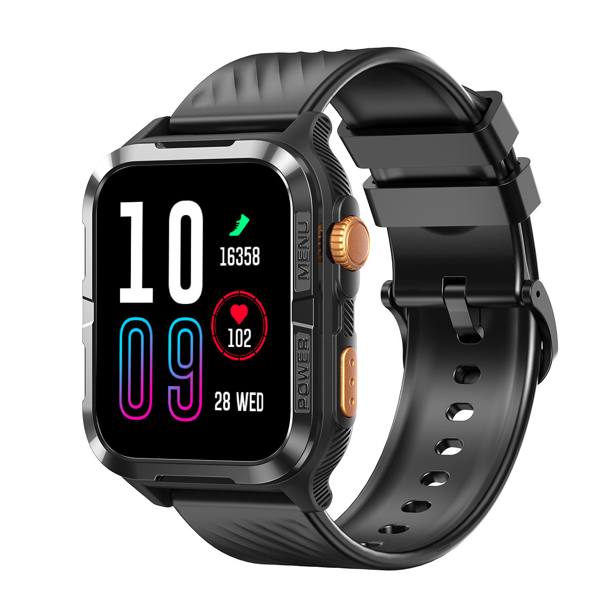 BlackView W10 Pro 46mm Smartwatch with Heart Rate Monitor Black view 2