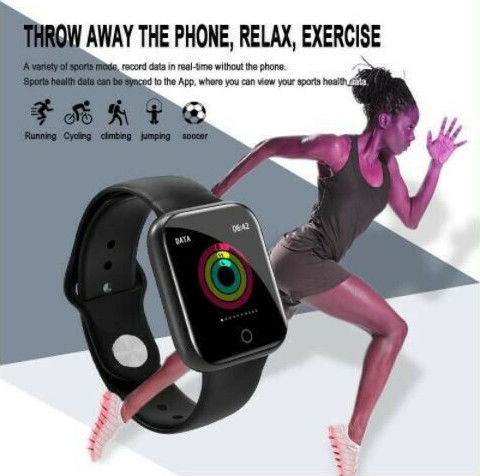 Andowl G1 Smartwatch with Heart Rate Monitor (Black) view 6