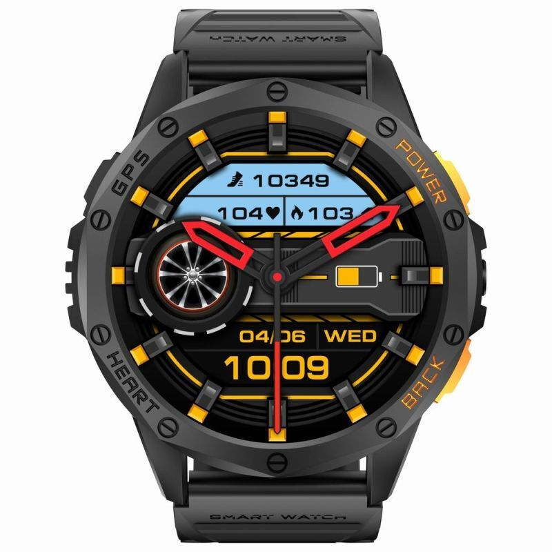 Gravity Gps Gt24-2 Smartwatch Black + White Strap view 4
