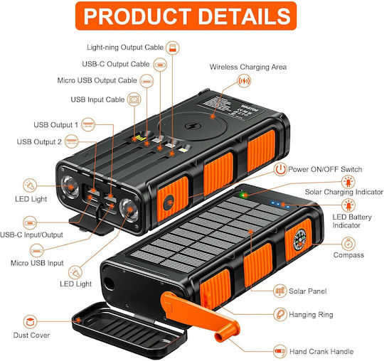 Solar Power Bank 26800mAh view 6